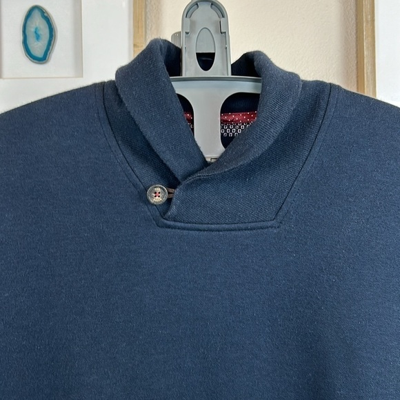 Ted Baker Blue Pullover Navy Sweatshirt Modal Blend Size 4 - Picture 10 of 17